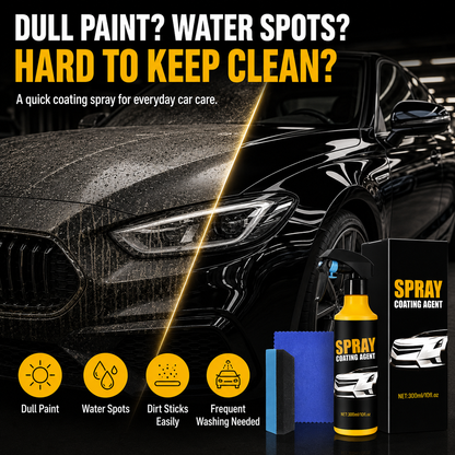 🚗 The Ultimate Mirror-Finish Nano Spray Coating – Professional Water Beading & UV Defense
