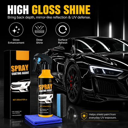 🚗 The Ultimate Mirror-Finish Nano Spray Coating – Professional Water Beading & UV Defense