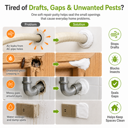 🛠️ The Ultimate 10-Pack Sealant Clay – Your Home’s First Line of Defense