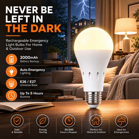 🔦 Rechargeable Emergency Light Bulbs