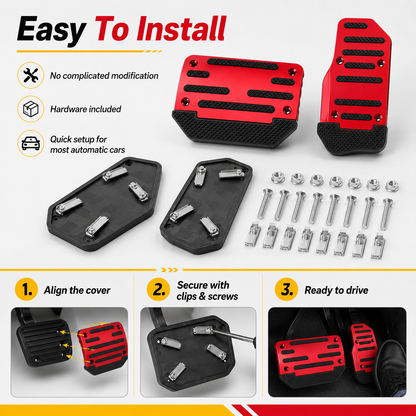 Universal Non-Slip Car Brake & Gas Pedal Cover Set