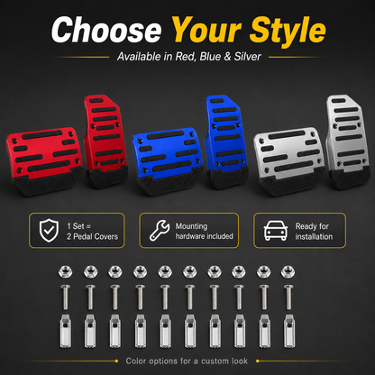 Universal Non-Slip Car Brake & Gas Pedal Cover Set