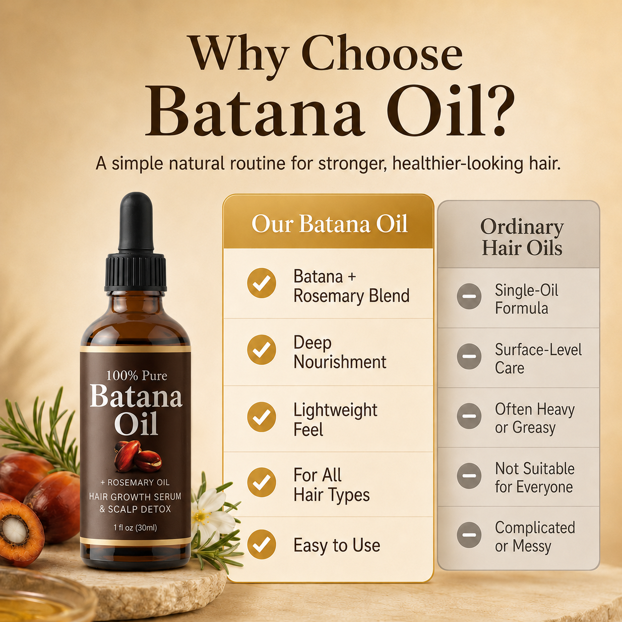 Organic Batana Oil – Stronger, Fuller Hair