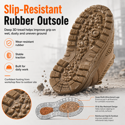 Electrician Safety Shoes 10kV Insulated Brown Wear-Resistant Plastic Toe Cap Work Boots