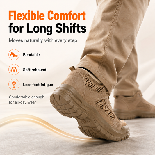 Electrician Safety Shoes 10kV Insulated Brown Wear-Resistant Plastic Toe Cap Work Boots