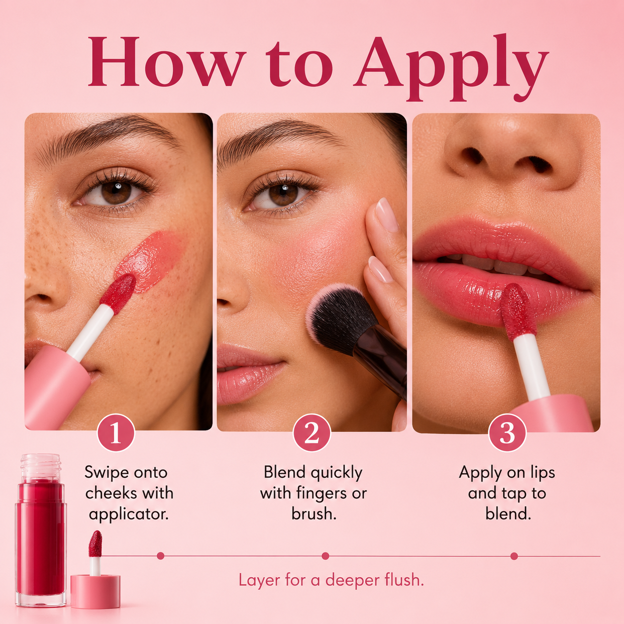 🔥🔥🔥Buy one get one free-Silky 2-in-1 Cheek and Lip Color