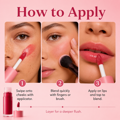 🔥🔥🔥Buy one get one free-Silky 2-in-1 Cheek and Lip Color