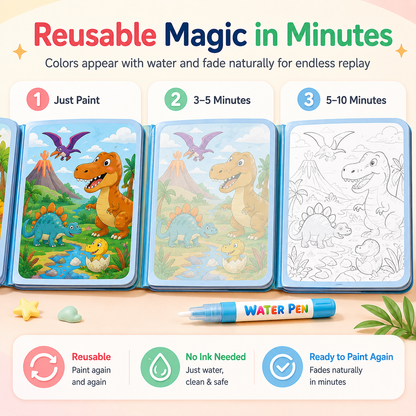 🎨Toddler Watercolor Art Books – Travel Ready