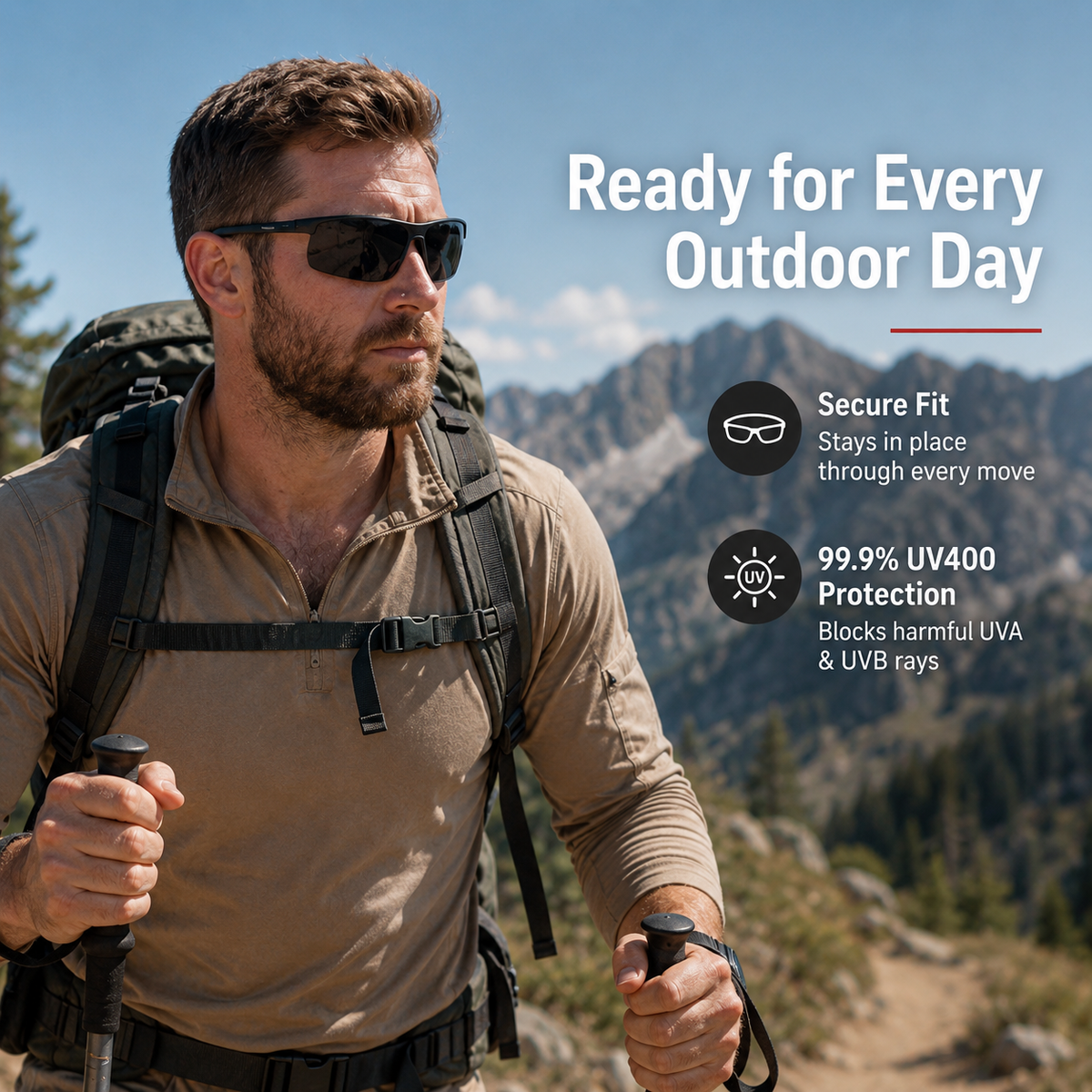 💥New Launch | Men's UV 400 Polarized Sunglasses