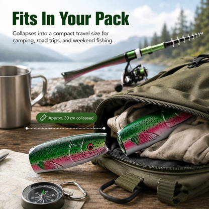 🐟 Pocket Telescopic Fishing Rod 5.2FT – Carbon Fiber Ultralight Travel Spinning Pole