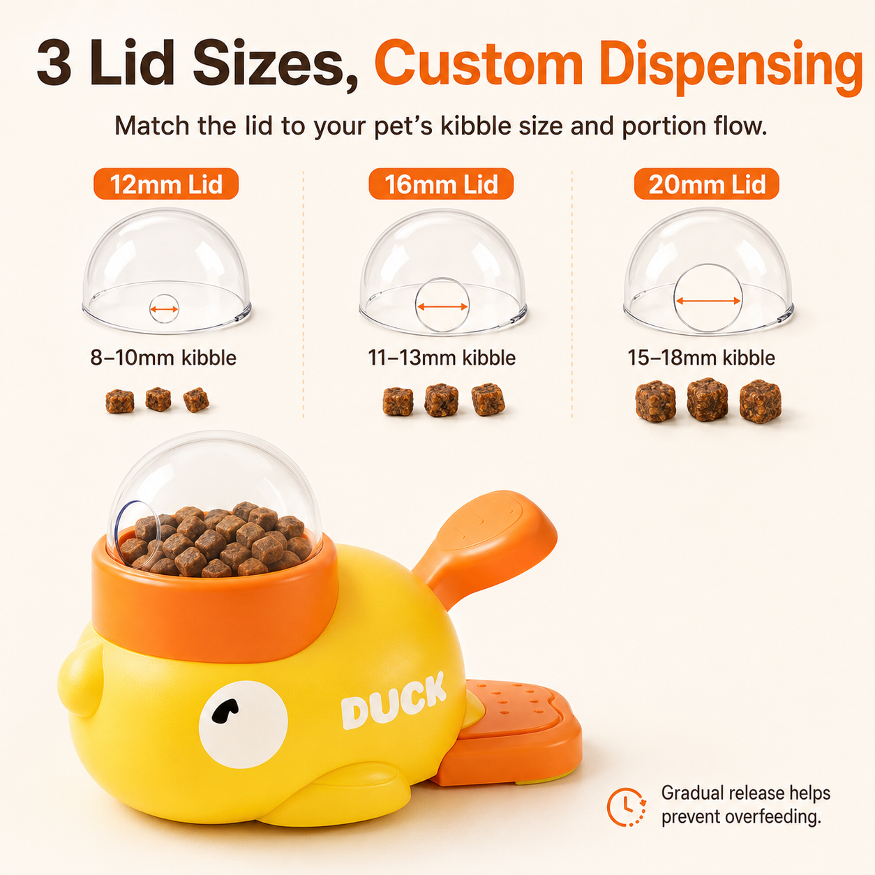 🦆 Duck Puzzle Feeder – IQ Treat Toy for Cats & Small Dogs,