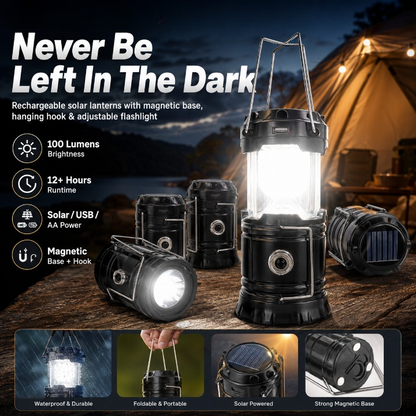 🔦 The Ultimate 3-in-1 Collapsible Camping Lantern