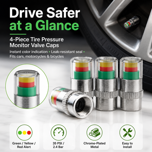 🚗Smart Pressure Alert Tire Valve Caps