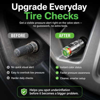 🚗Smart Pressure Alert Tire Valve Caps