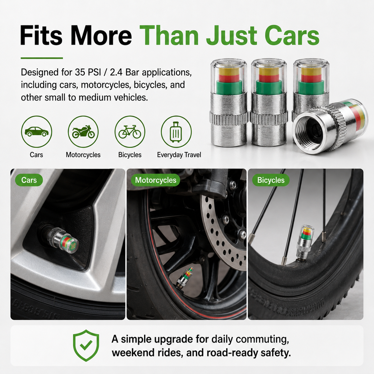 🚗Smart Pressure Alert Tire Valve Caps
