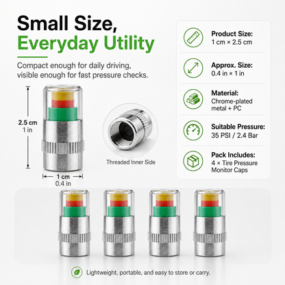 🚗Smart Pressure Alert Tire Valve Caps