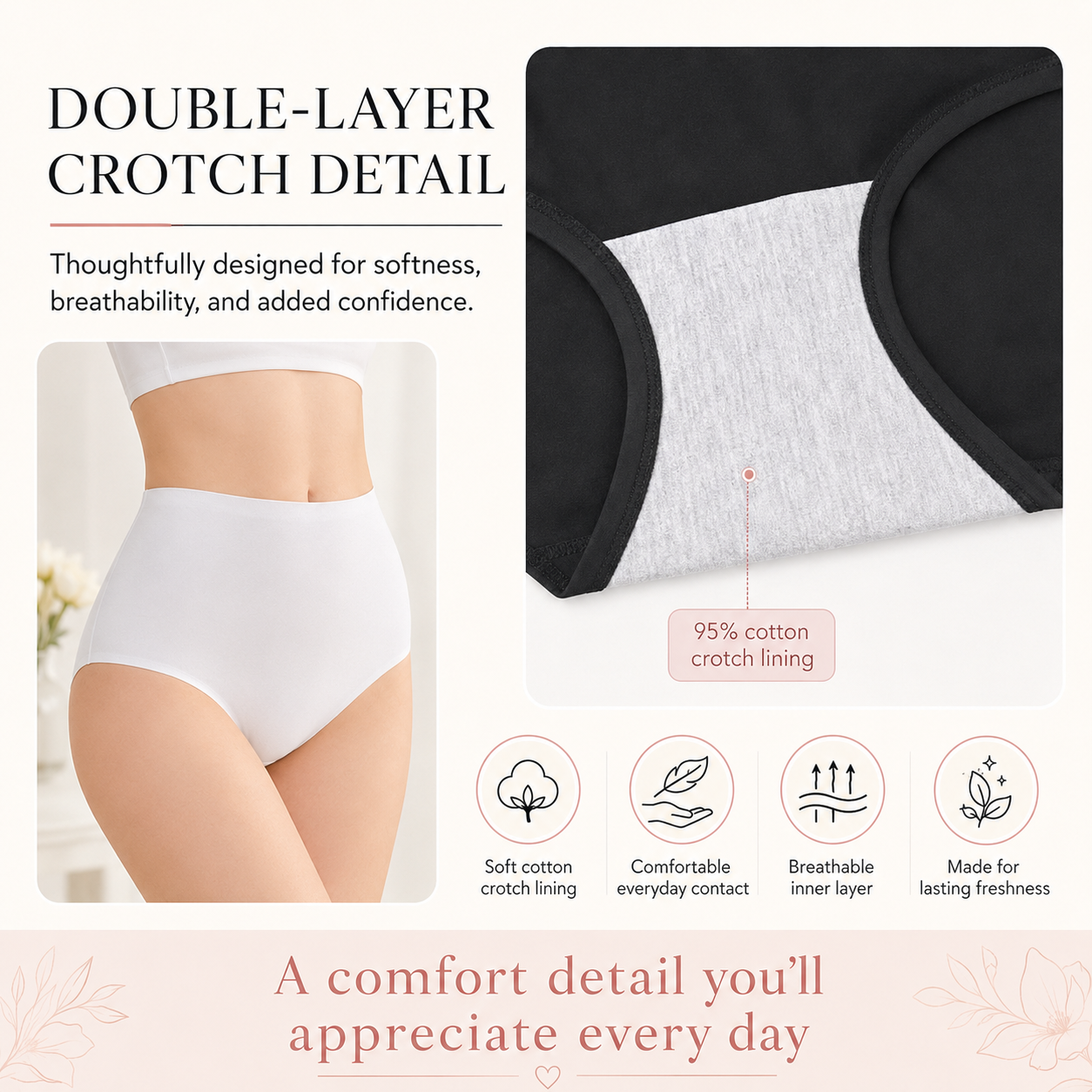 No Show Underwear for Women High Waist