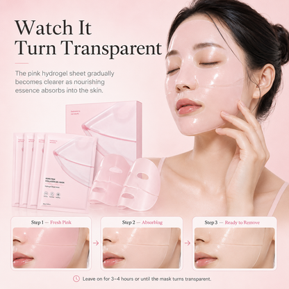 The Pink Glow Rescue – PDRN Collagen Gel Mask for Bouncy, Glass Skin