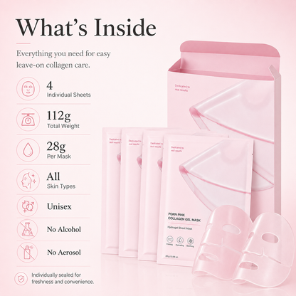 The Pink Glow Rescue – PDRN Collagen Gel Mask for Bouncy, Glass Skin