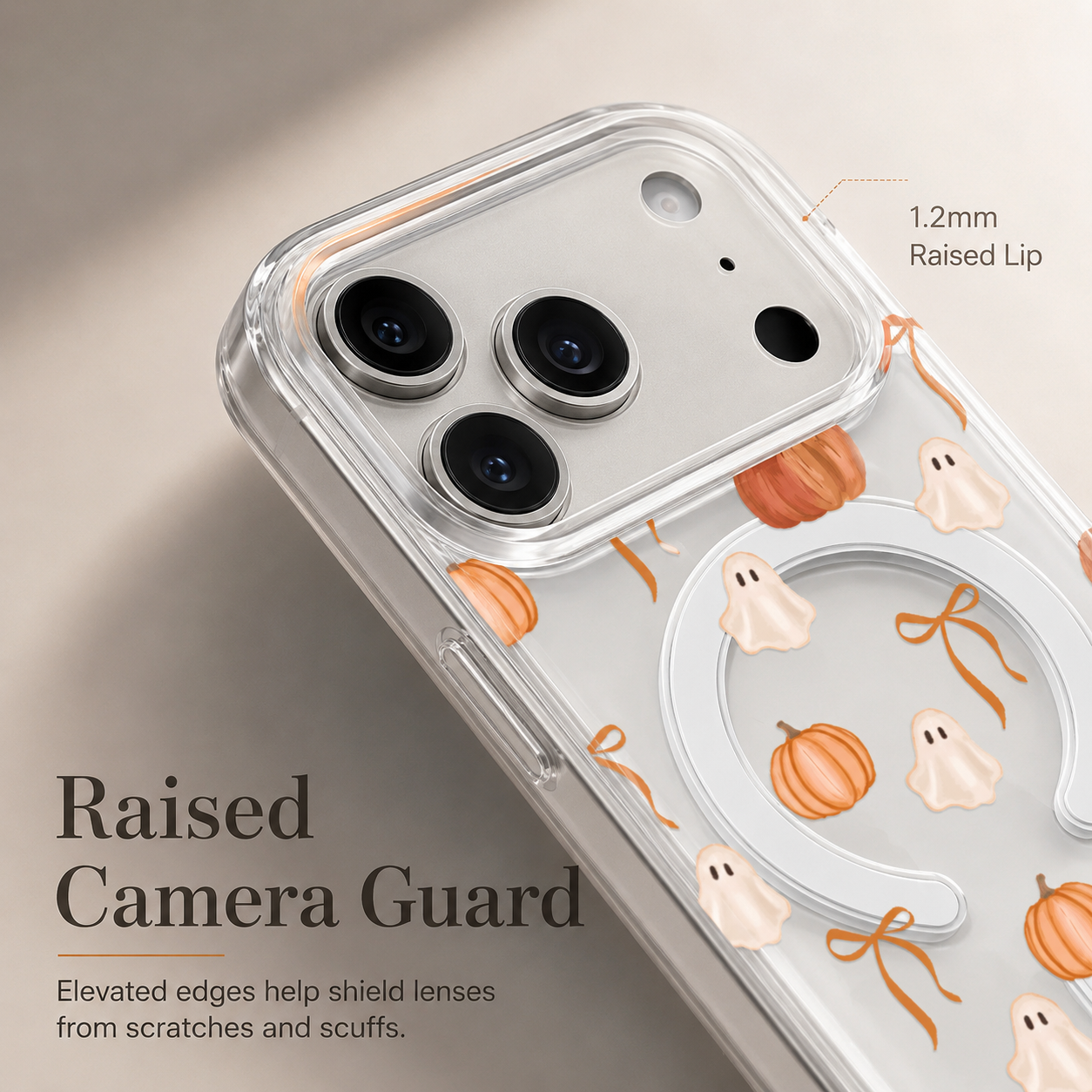🎃 Watercolor Ghost Pumpkin iPhone Case – Cute Fall Halloween Design (17–11)