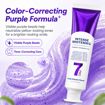🦷 Purple Probiotic Whitening Toothpaste – Fresh Breath, Lasting Clean