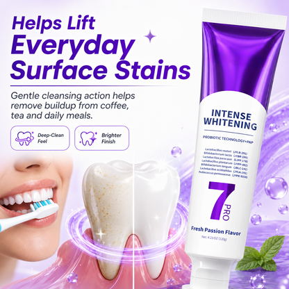 🦷 Purple Probiotic Whitening Toothpaste – Fresh Breath, Lasting Clean
