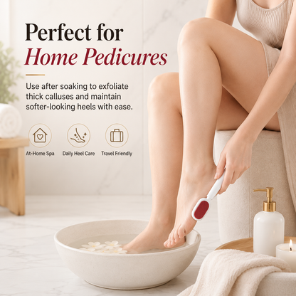 🦶 Dual-Sided Foot Callus Remover – Stainless Steel Blade, Portable Dead Skin Scraper for Cracked Heels ✨