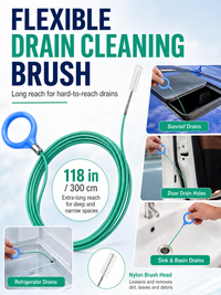 Drain hole cleaning brush