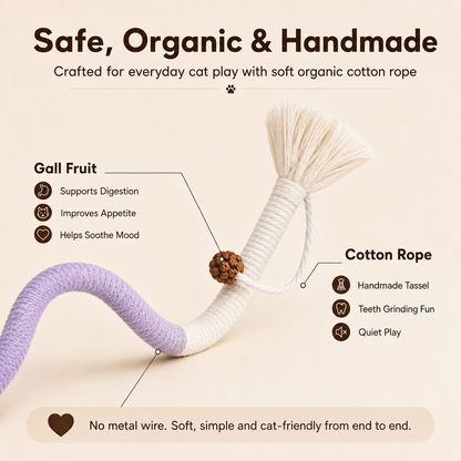 🧶Interactive Kitty Ropes – 3 safe chew toys for indoor cats, calming & fun.