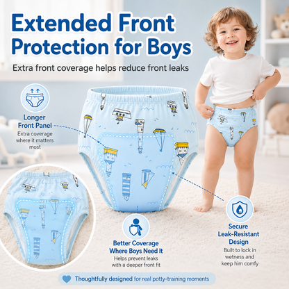 🧸 Toddler Training Undies – Soft, Leak-Proof, Fun Characters, 6-Pack