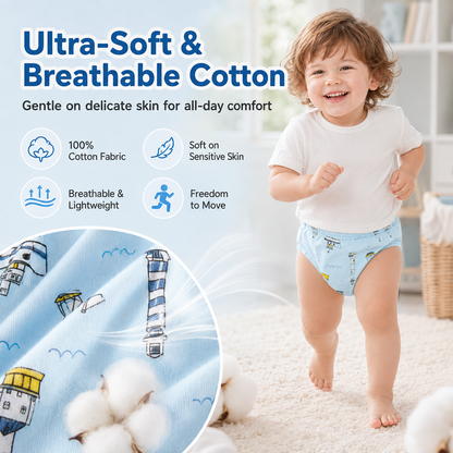 🧸 Toddler Training Undies – Soft, Leak-Proof, Fun Characters, 6-Pack