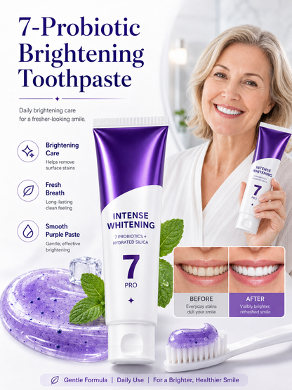 💜🦷 Oral Care Deal ✨ 7-Pro Purple Toothpaste with Probiotics for Long-Lasting Freshness