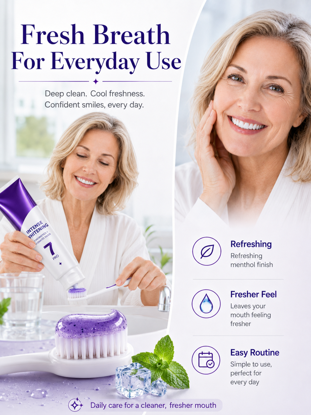 💜🦷 Oral Care Deal ✨ 7-Pro Purple Toothpaste with Probiotics for Long-Lasting Freshness