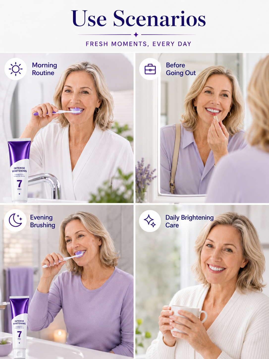 💜🦷 Oral Care Deal ✨ 7-Pro Purple Toothpaste with Probiotics for Long-Lasting Freshness