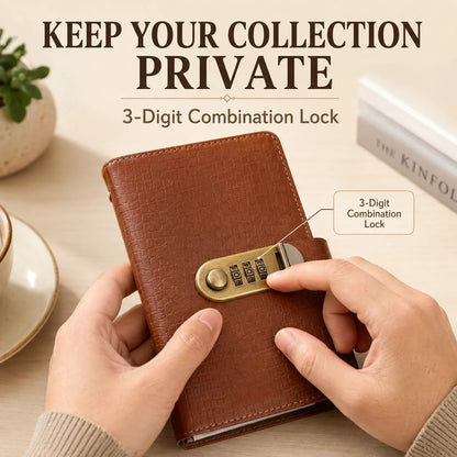 Locking Banknote Collection Booklet | Holds 100 Bills