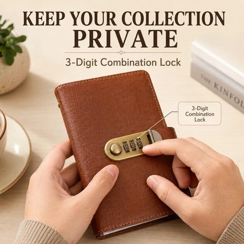 Locking Banknote Collection Booklet | Holds 100 Bills