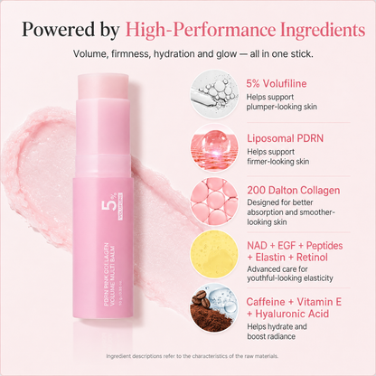 ✨ Pink Collagen Volume Stick | PDRN, Volufiline & NAD – Eyes, Neck, Lips & More
