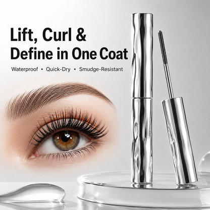 🌟 Black Waterproof Mascara – Lengthen, Lift & Curl