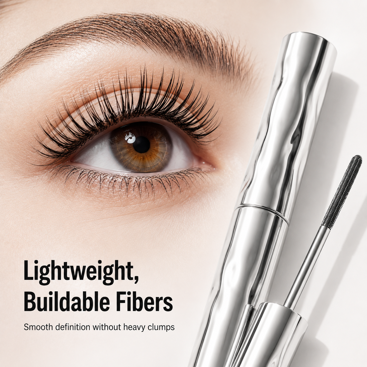 🌟 Black Waterproof Mascara – Lengthen, Lift & Curl