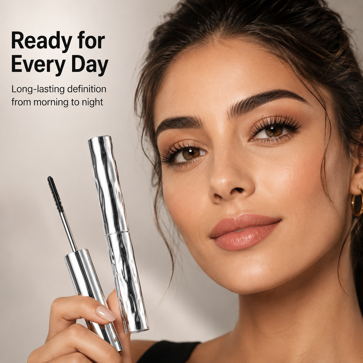 🌟 Black Waterproof Mascara – Lengthen, Lift & Curl