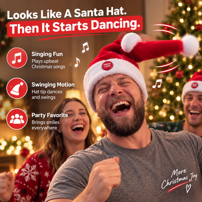 🎅 Animated Holiday Santa Cap – Singing, Dancing & Stealing the Show