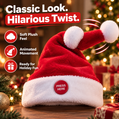 🎅 Animated Holiday Santa Cap – Singing, Dancing & Stealing the Show