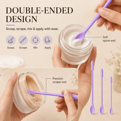 3-Piece Silicone Jar Spatula Set for Bottles & Jars