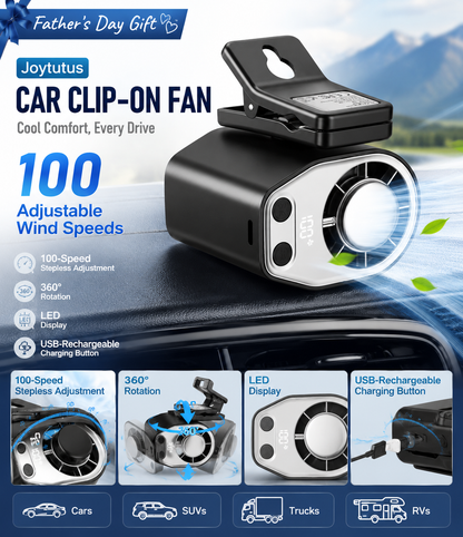 🎁【Father's Day Gift】Semiconductor Cooling Clip-On Fan