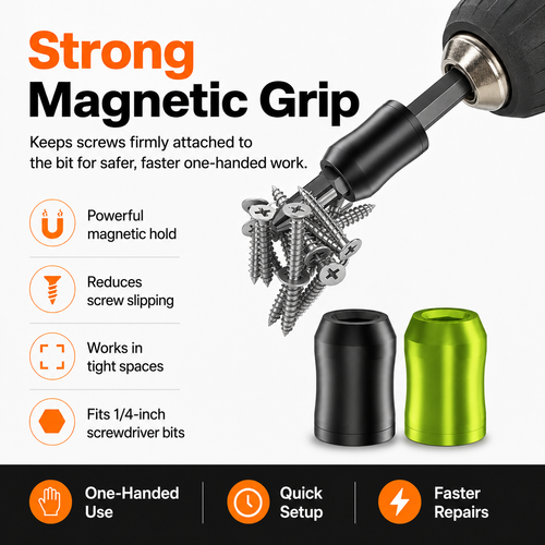🧲 Strong Magnetic Screw Ring – The Ultimate Screw-Holding Assistant