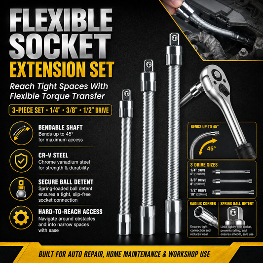 🚀1/2 Inch 35cm Multifunctional Socket Wrench Set