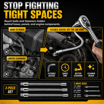 🚀1/2 Inch 35cm Multifunctional Socket Wrench Set