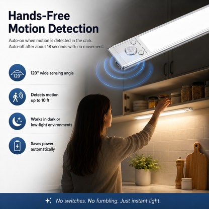💡 Smart Motion Sensor Under Cabinet Lights