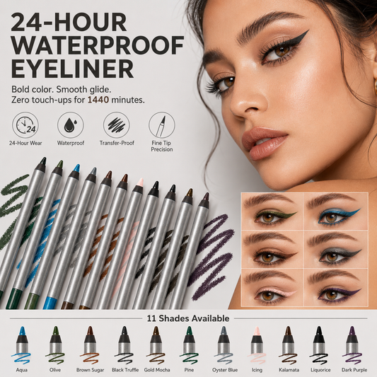 🔥Longwear Eyeliner – 24H Waterproof & Transfer-Proof