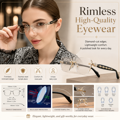 🔥Rimless High Quality Eyewear